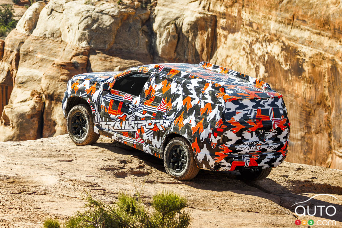 Le Honda Passport TrailSport 2026, trois quarts arrière