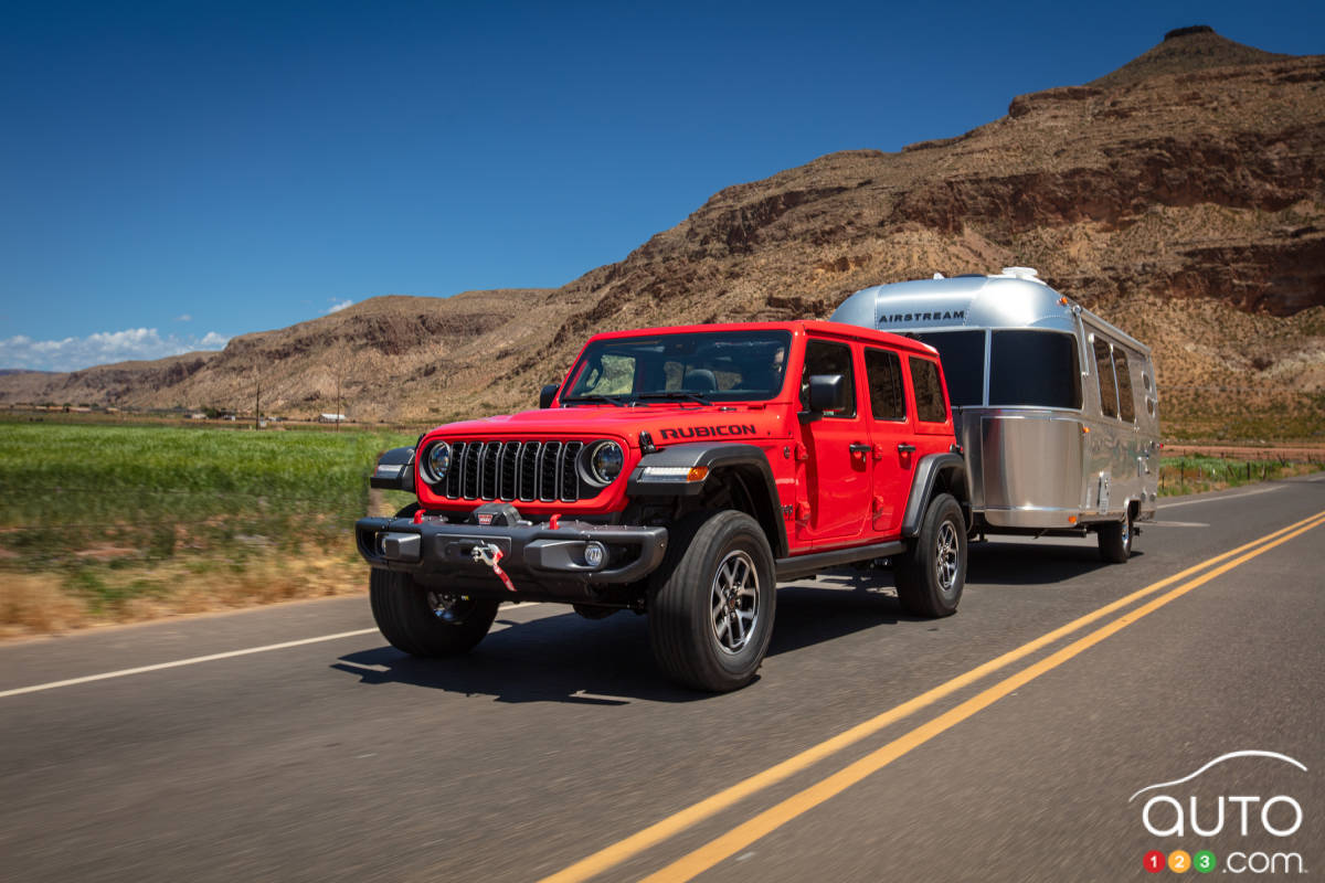 Jeep Wrangler 2025, sur la route