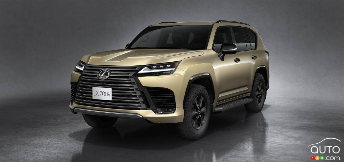 Lexus LX 700h 2025, trois quarts avant