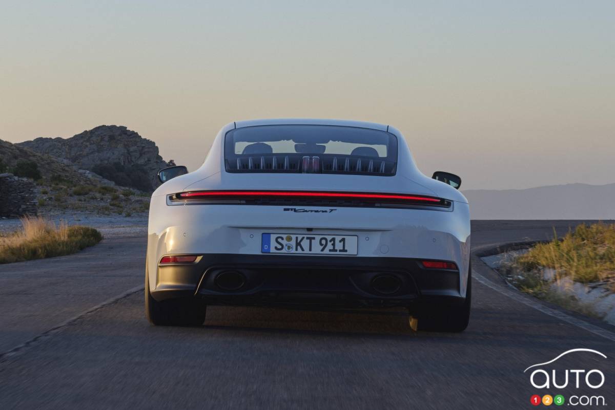 Porsche 911 Carrera T 2025, arrière