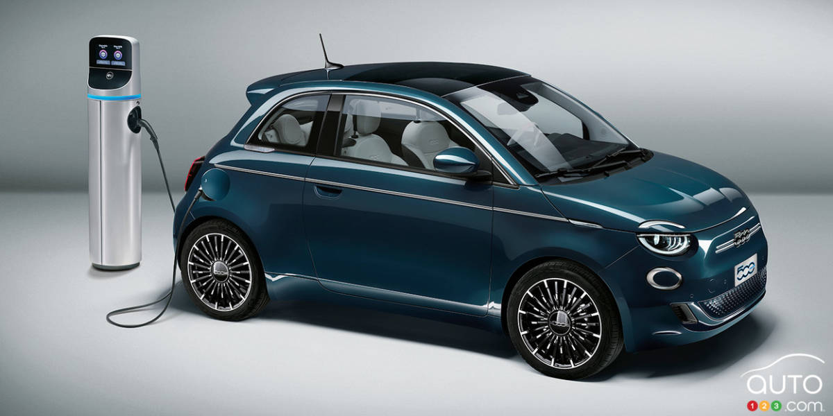 La Fiat 500e, au chargement