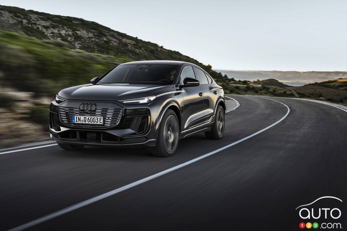 Audi Q6 Sportback e-tron 2025, sur la route