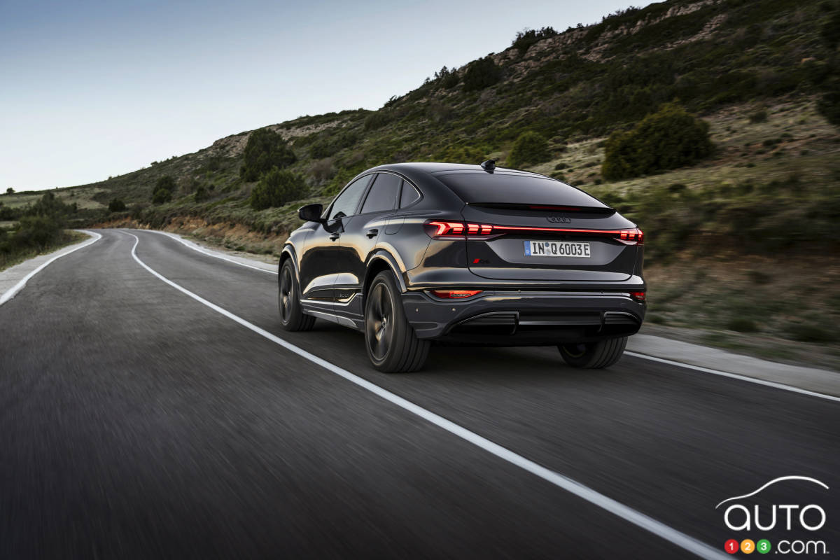 Audi Q6 Sportback e-tron 2025, arrière