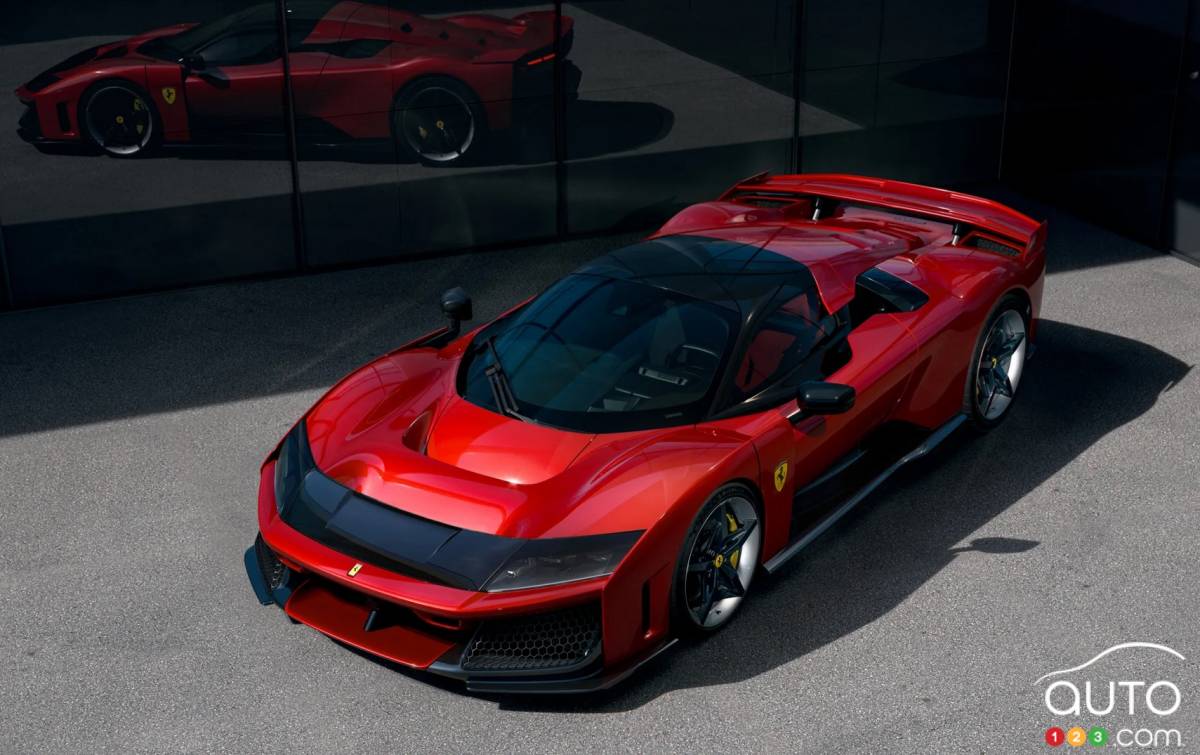 La Ferrari F80, trois quarts avant