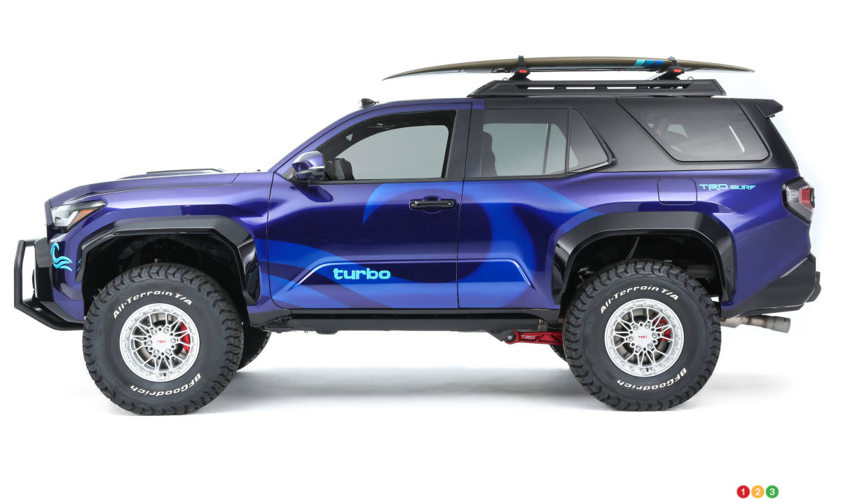 Le concept Toyota 4Runner TRD Surf, de profil