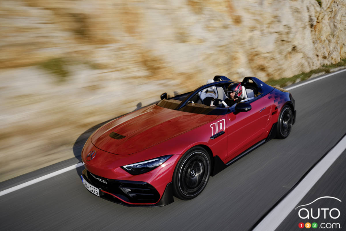 La Mercedes-AMG PureSpeed, sur la route