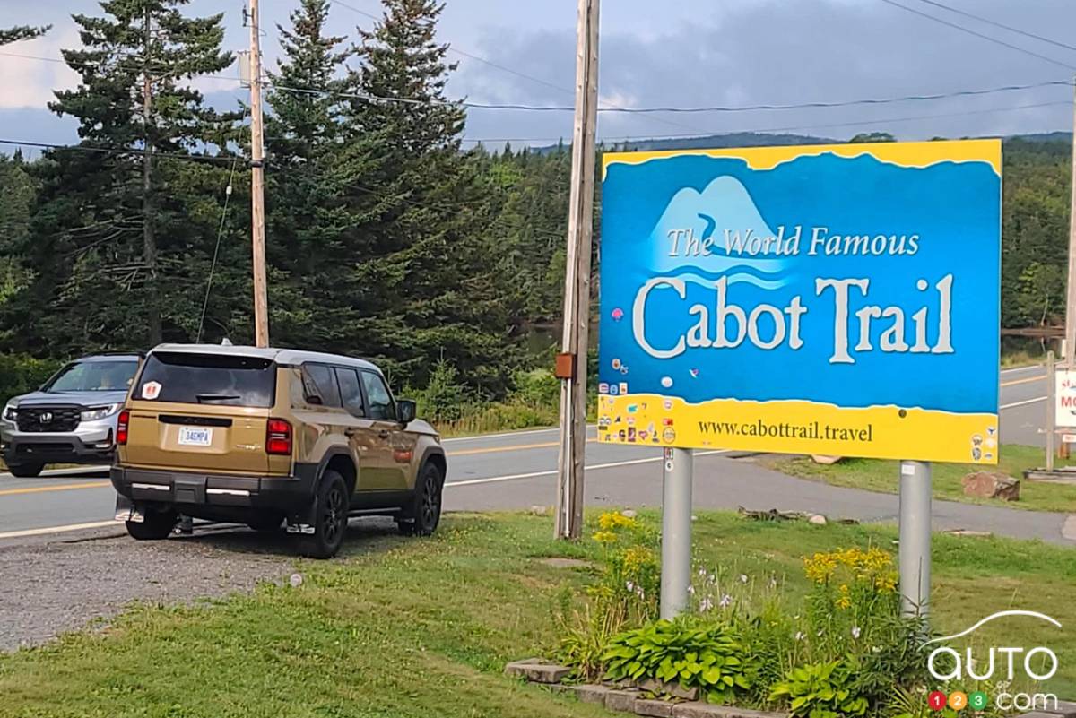 À l'entrée de la Piste Cabot