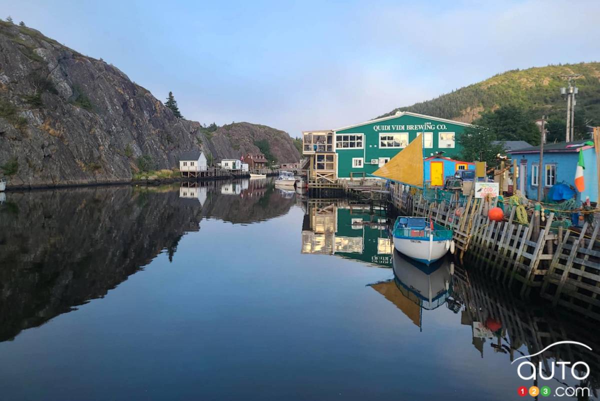 Un port de pêche à Saint-Jean, Terre-Neuve