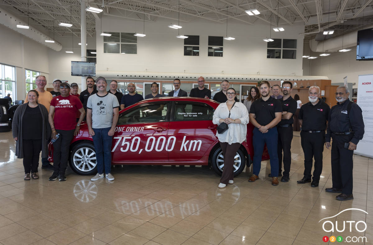 Une Toyota Corolla ayant parcouru 750 000 km