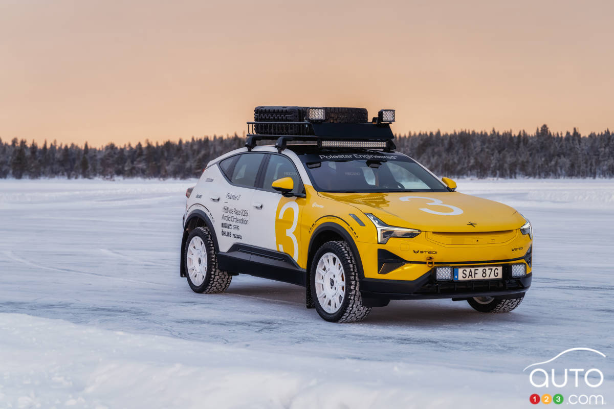 Le Polestar 3 Arctic Circle, sur la glace