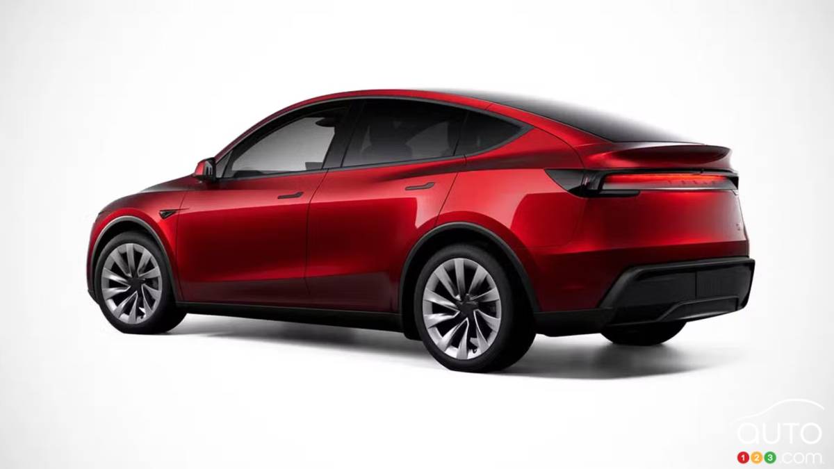 Tesla Model Y - Vue 3/4 arrière