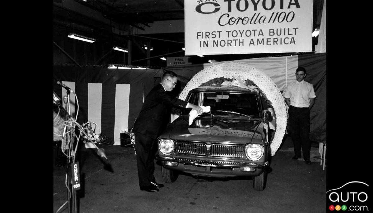 La première Corolla construite en Amérique du Nord fut assemblée au Canada, en septembre 1969