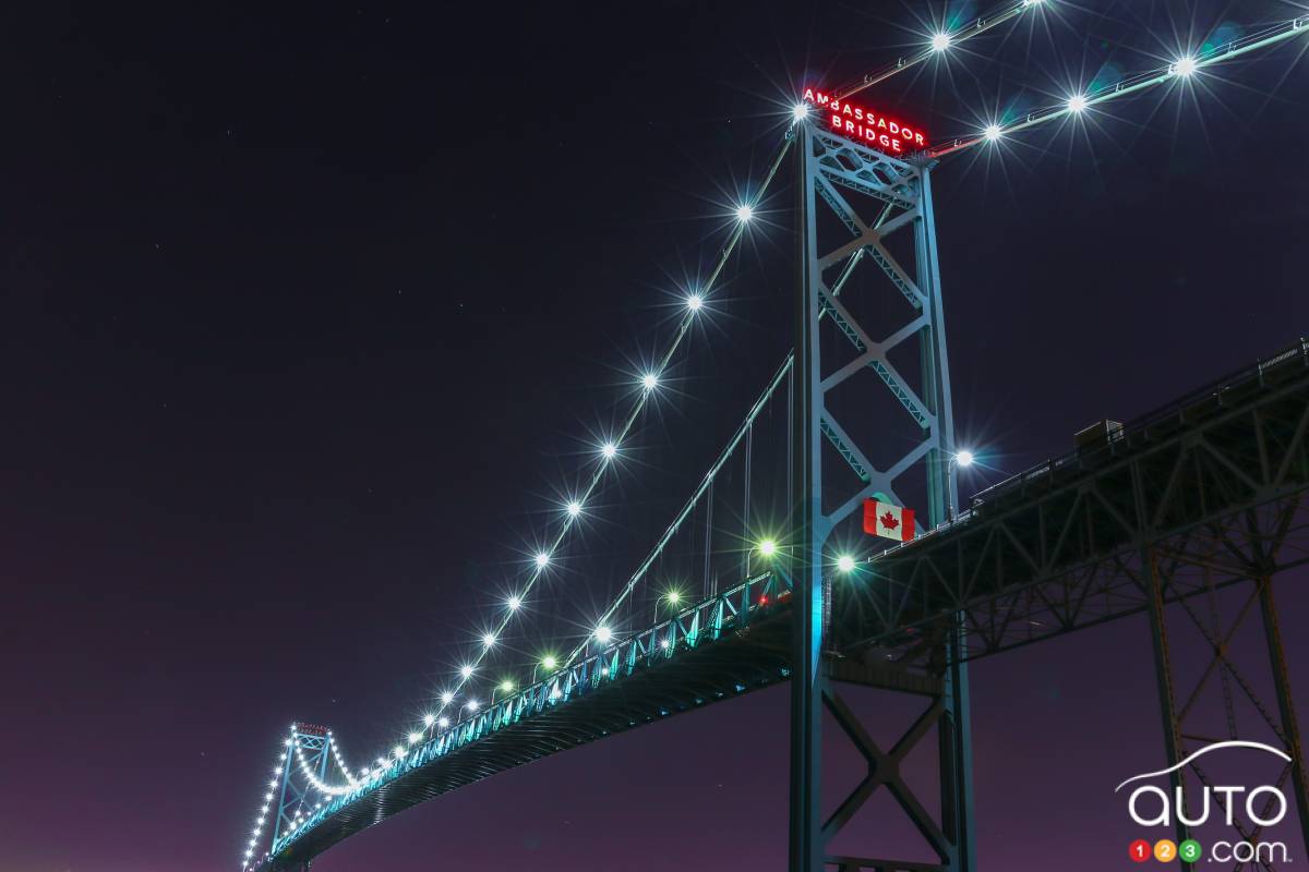 Le pont Ambassador, entre Windsor et Détroit