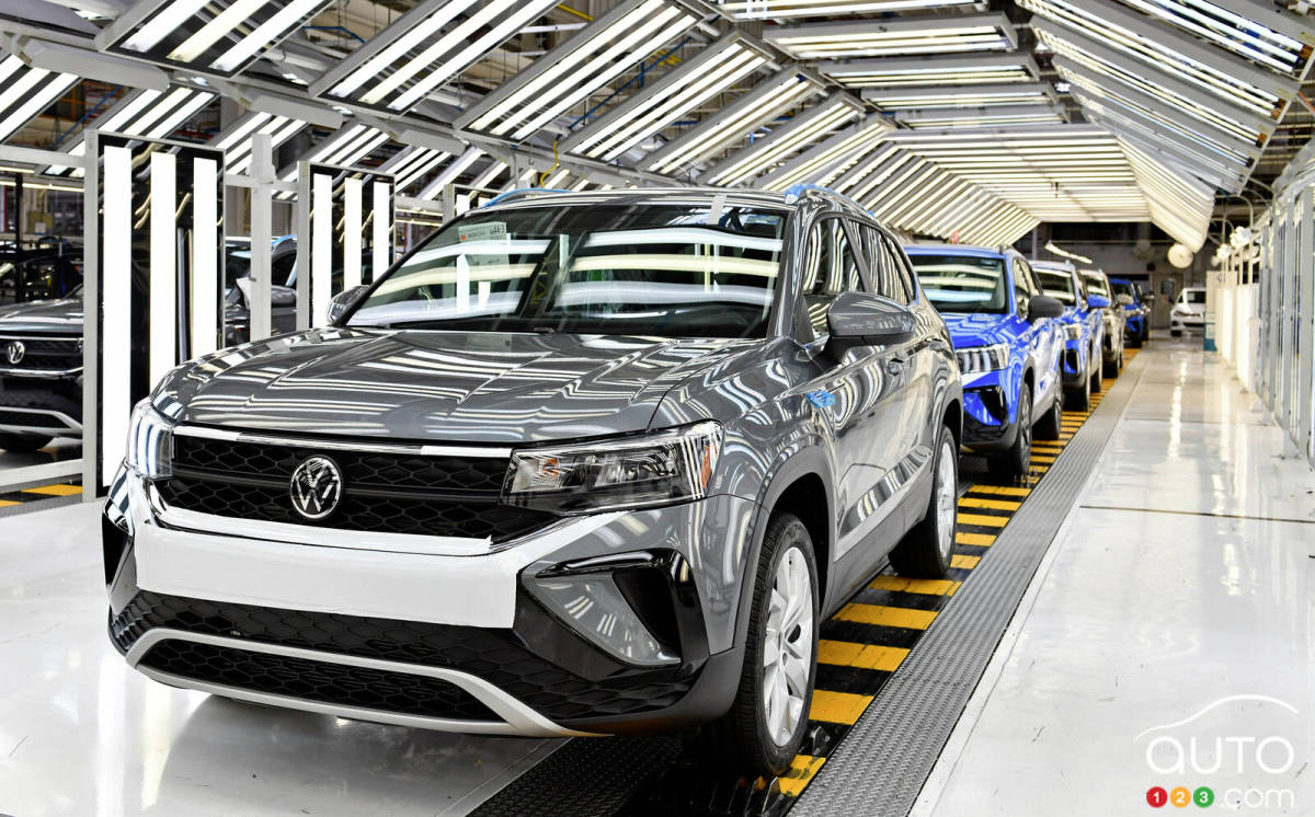 Dans l'usine de Volkwagen à Puebla, au Mexique
