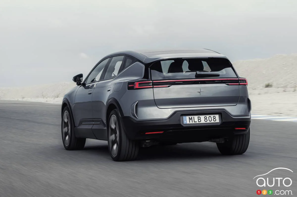 Polestar 3 2026, trois quarts arrière