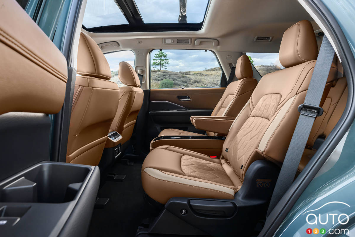 Nissan Pathfinder 2026, deuxième rangée de sièges