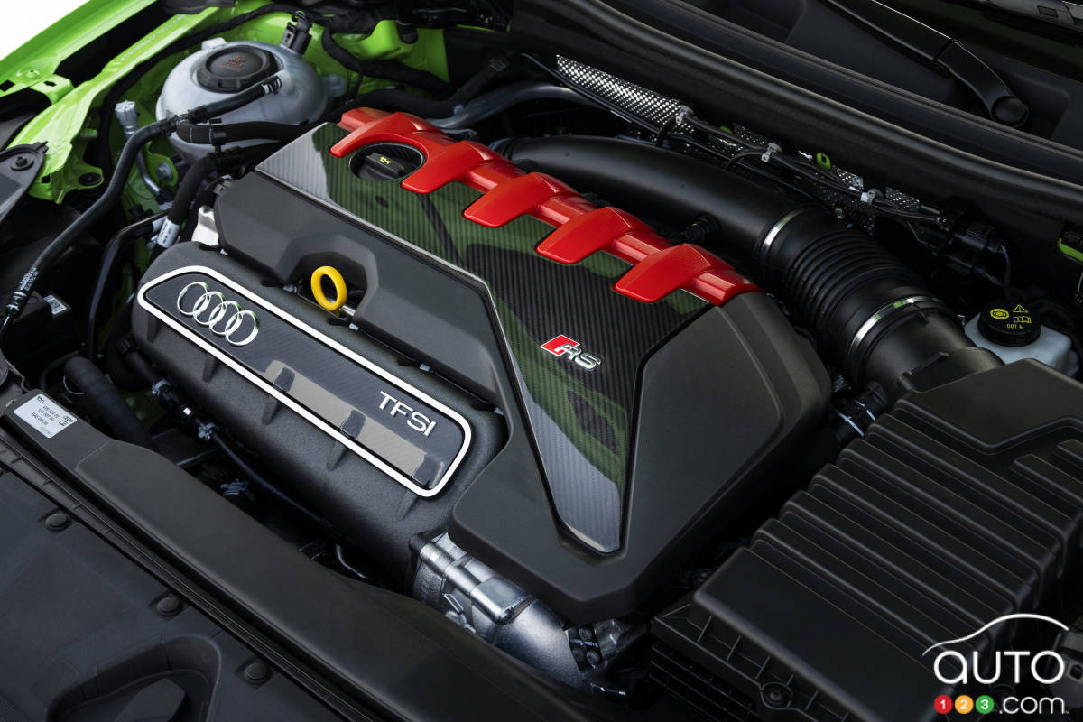 Le moteur a cinq cylindres de Audi