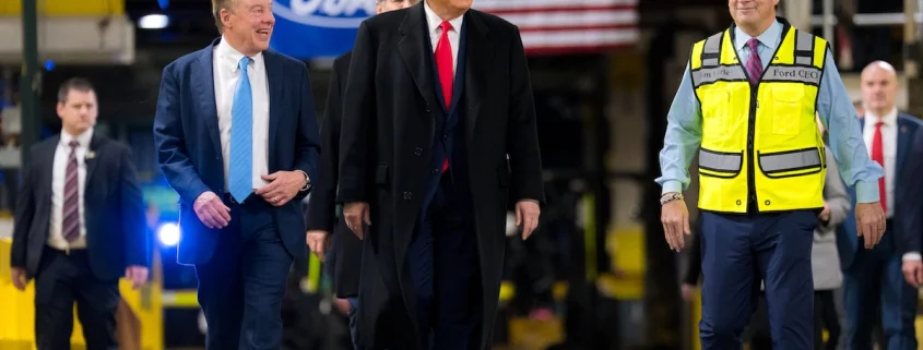 Ford potus trump visits dearborn 2